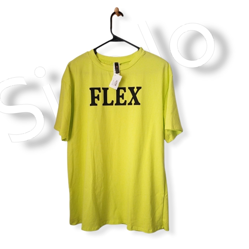 Graphic Neon Green Short Sleeves T-Shirt - Picture 7 of 7